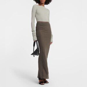 Rick Owens DRKSHDW viscose silk maxi skirt